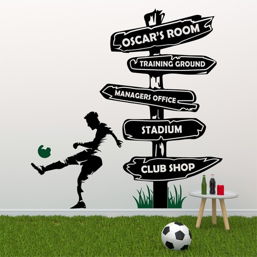 Adesivo murale calcio ragazzi