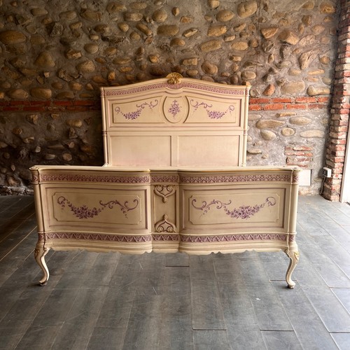Antico letto decorato avorio - antico,